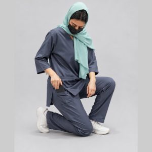 Weavex washing wear Medical Scrub - Charcoal Gray