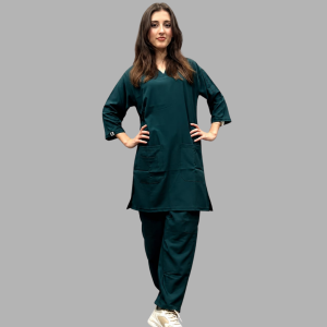 Spandura Premium Scrub (Stretchable) Emarlid Green– Women